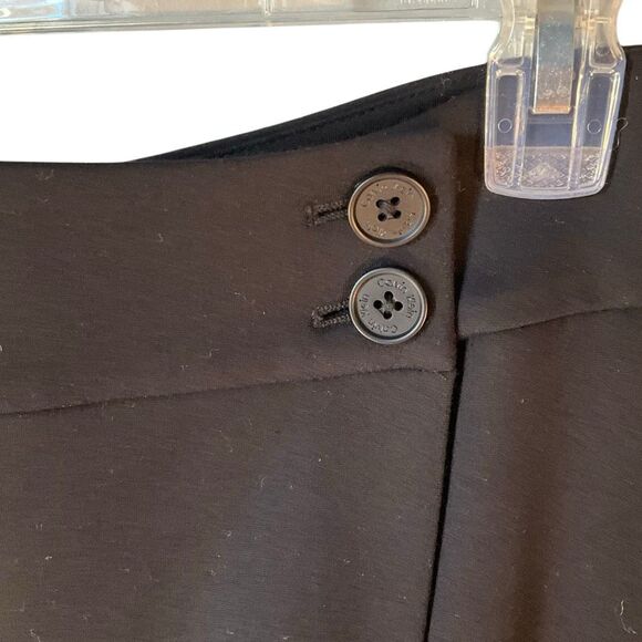 Calvin Klein Suit Faux Wrap Two Button Pencil Skirt. Black NWT. 2 - Picture 4 of 15